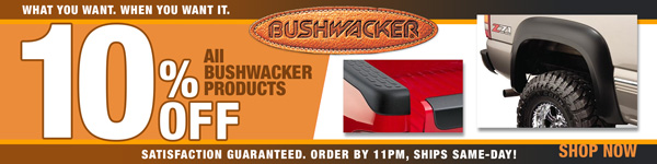 Save 10% on All Bushwacker Products