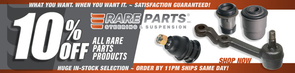 Save 10% on All Rare Parts Products