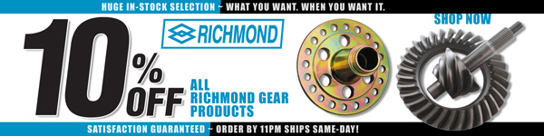 Save 10% on All Richmond Gear Products