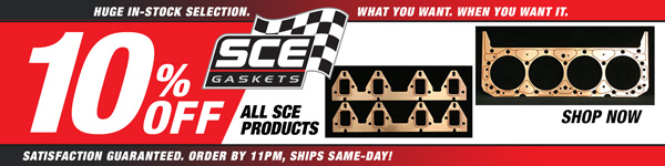 Save 10% on All SCE Gaskets Products