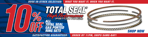 Save 10% on Gas Ported Total Seal Ring Sets