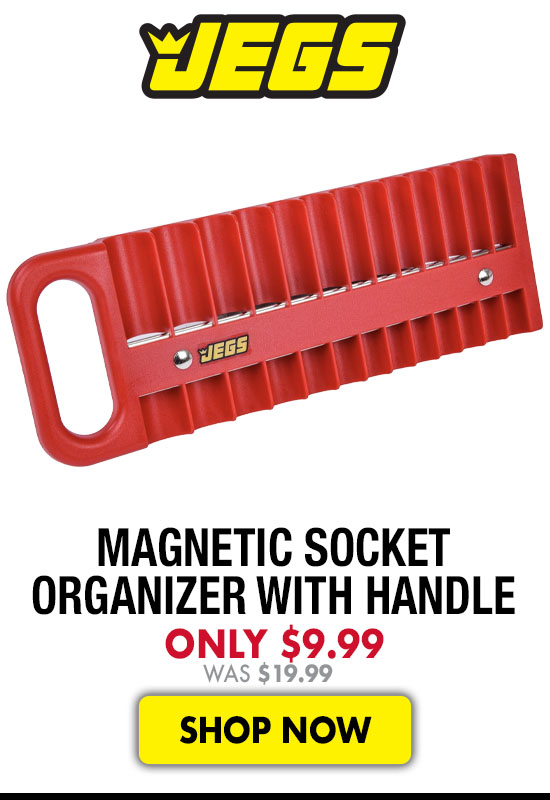 JEGS Magnetic Socket Organizer Tray with Handle - Now $9.99 Was $19.99