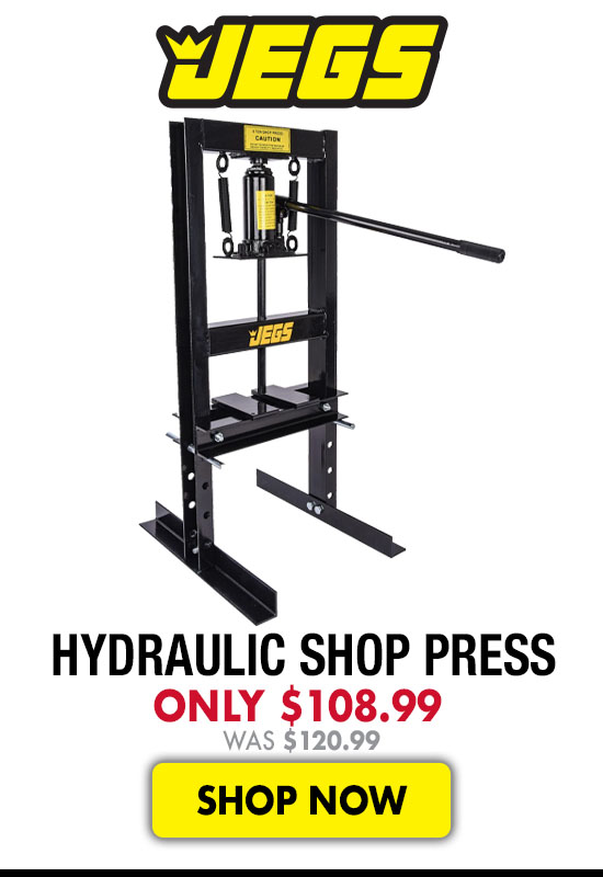 JEGS Hydraulic Shop Press - Now $108.99 Was $120.99