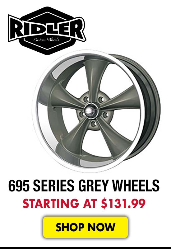 Ridler 695 Series Grey Wheels - Starting at $131.99