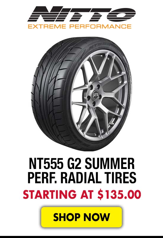 NITTO NT555 G2 Summer Performance Radial Tires - Starting at $135.00