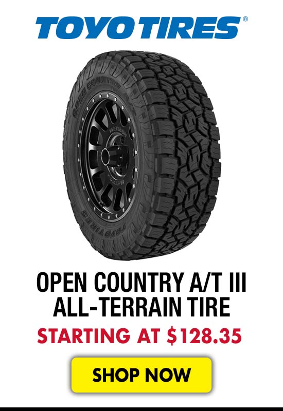 Toyo Open Country A/T III All-Terrain Tire - Starting at $128.35