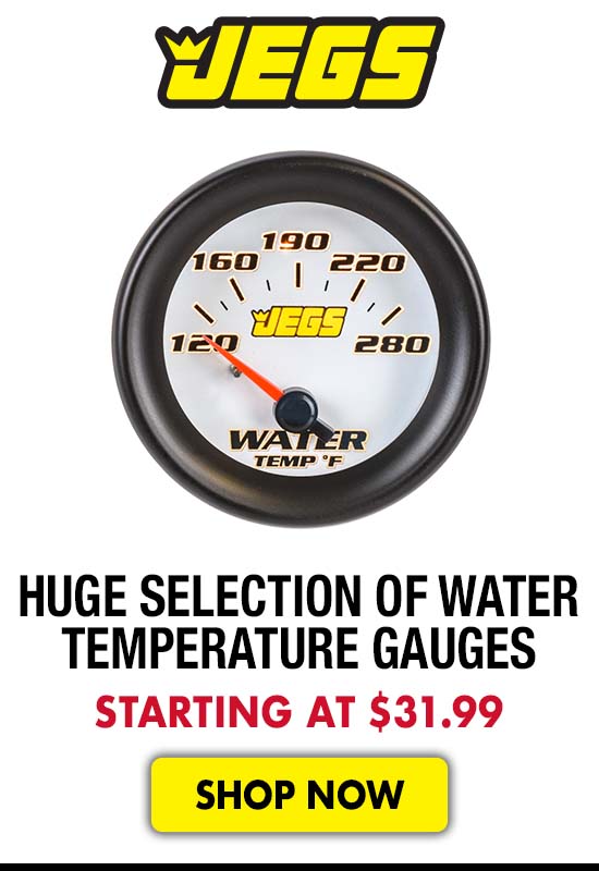 JEGS Huge Selection of Water Temperature Gauges - Starting at $31.99