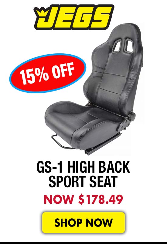 JEGS GS-1 High Back Sport Seat - Now $178.49