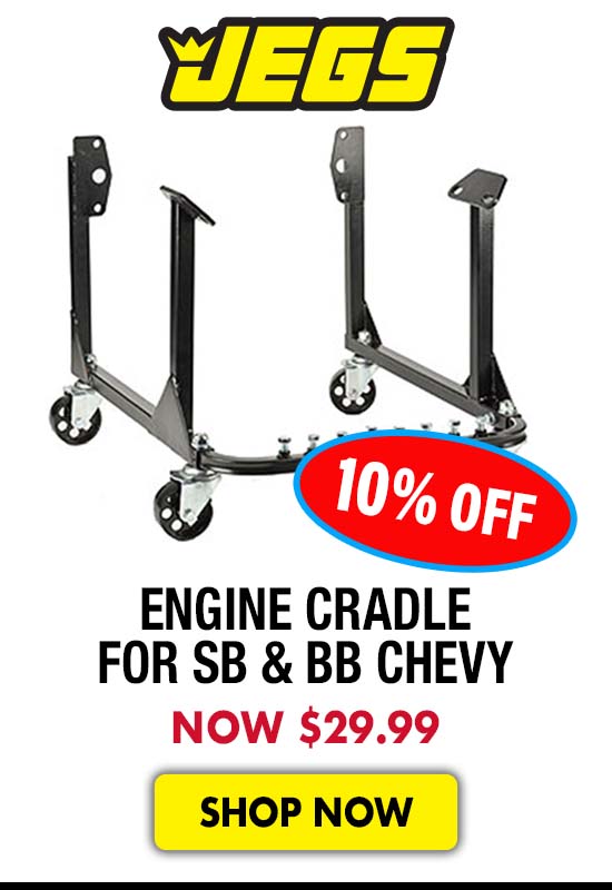 JEGS Engine Cradle with Wheels for SB & BB Chevy - Now $29.99