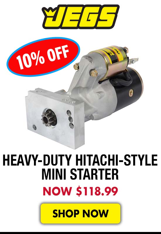 JEGS Heavy-Duty Hitachi-Style Mini Starter - Now $118.99