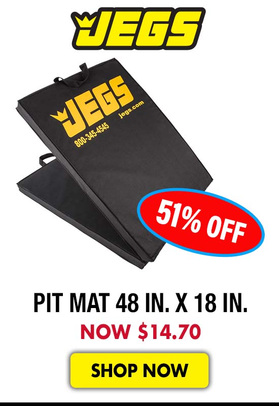 JEGS Pit Mat 48 in. x 18 in. - Now $14.70