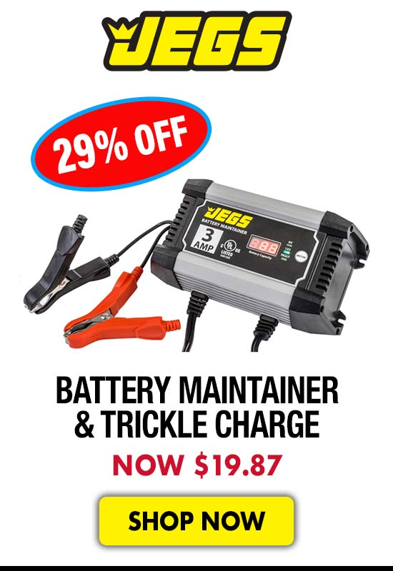 JEGS Battery Maintainer & Trickle Charge - Now $19.87