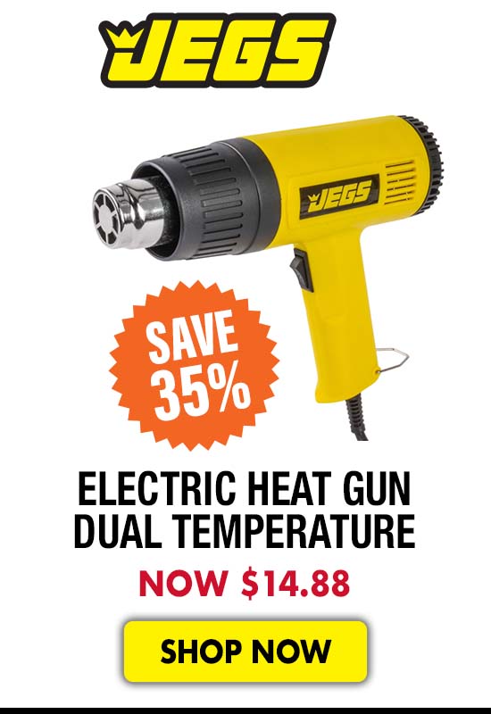 JEGS Electric Heat Gun Dual Temperature - Now $14.88