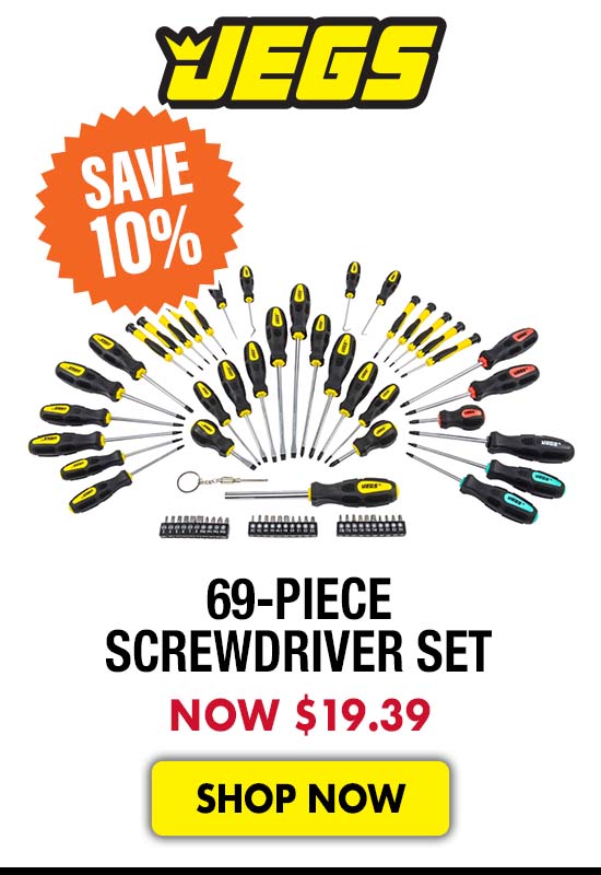 JEGS 69-Piece Screwdriver Set - Now $19.39