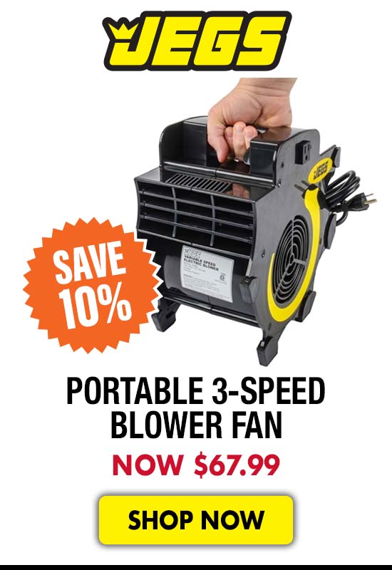 JEGS Portable 3-Speed Blower Fan - Now $67.99