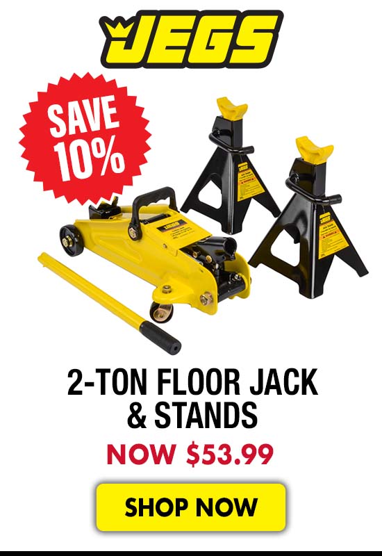 JEGS 2-Ton Floor Jack & Stands- Now $53.99