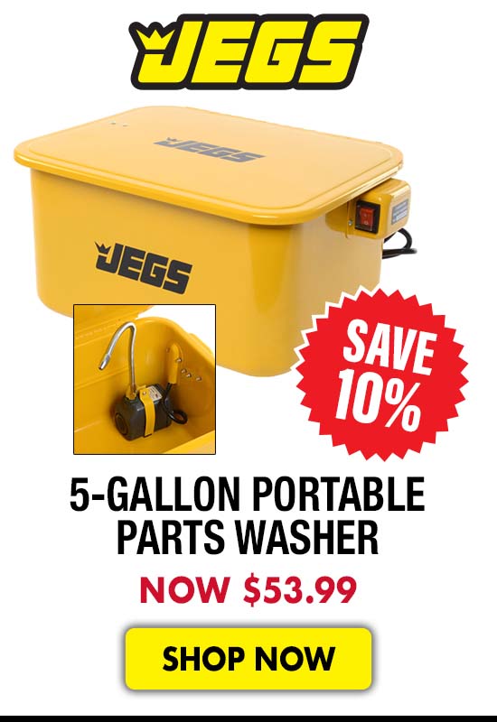 JEGS 5-Gallon Portable Parts Washer - Now $53.99
