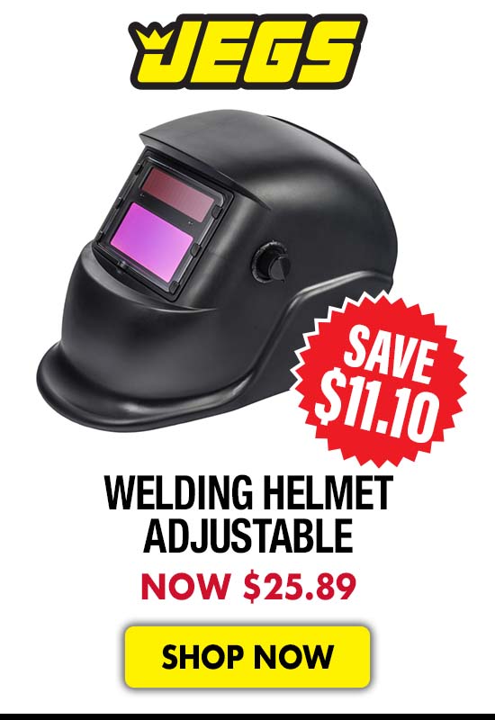 JEGS Welding Helmet Adjustable - Now $25.89