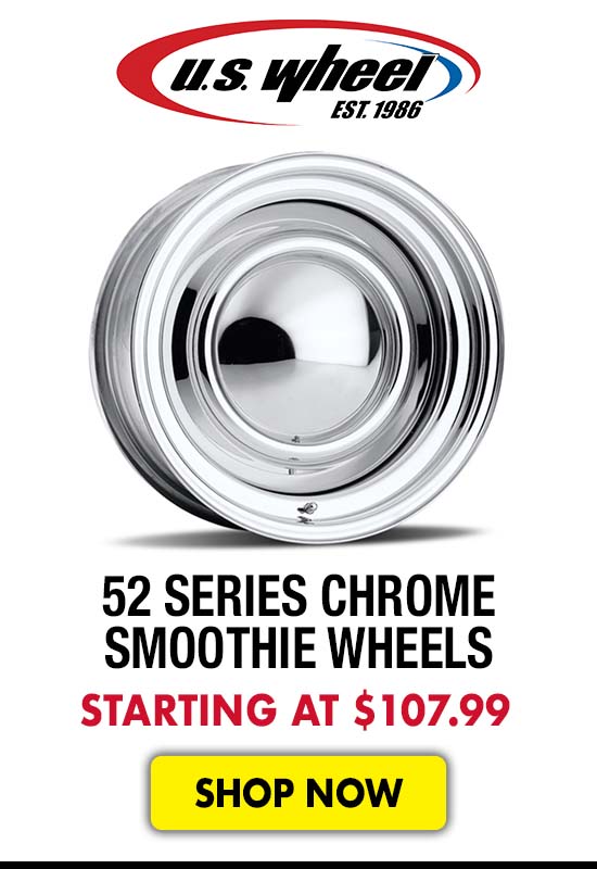US Wheel 52 Series Chrome Smoothie Wheels - Starting at $107.99