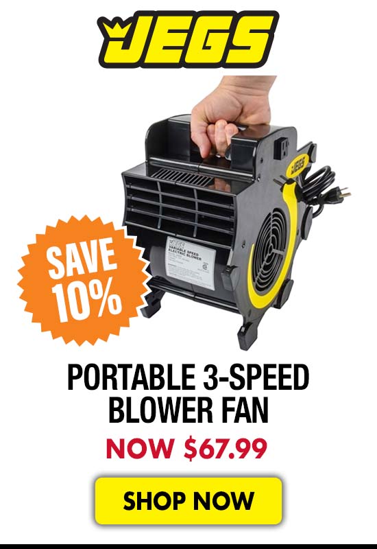 JEGS Portable 3-Speed Blower Fan - Now $67.99