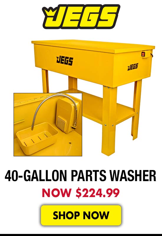 JEGS 40-Gallon Parts Washer - Now $224.99