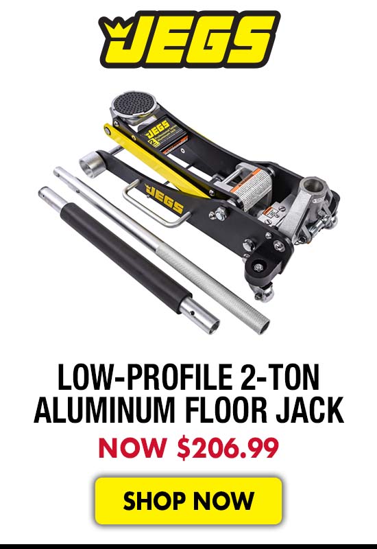JEGS Low-Profile 2-Ton Aluminum Floor Jack - Now $206.99