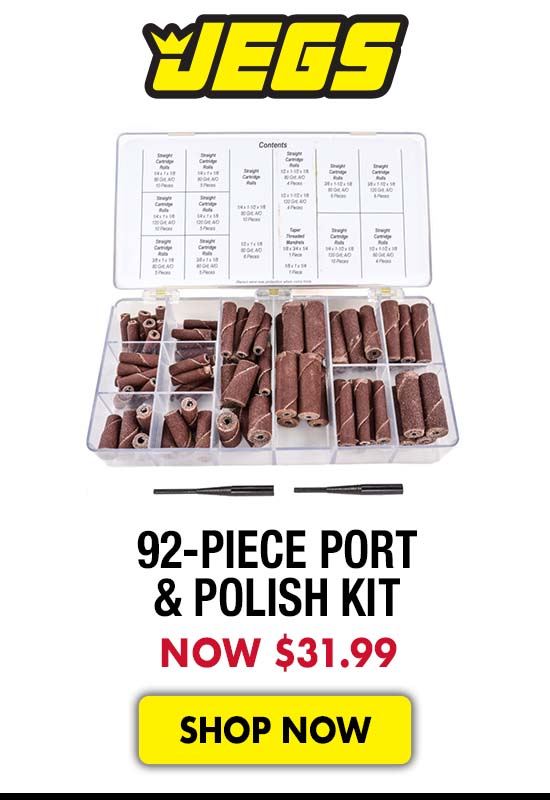 JEGS 92-Piece Port & Polish Kit - Now $31.99