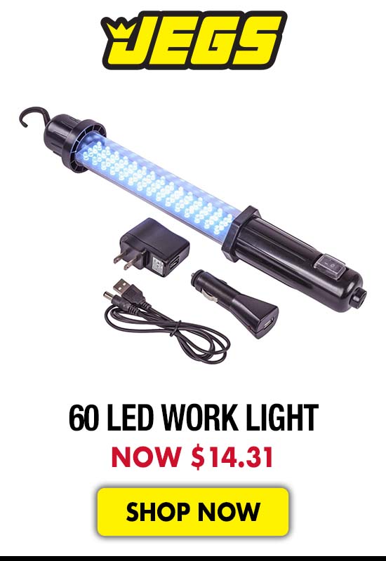 JEGS 60 LED Work Light - Now $14.31