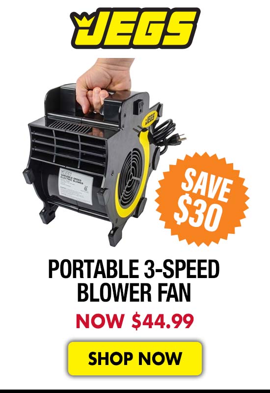 JEGS Portable 3-Speed Blower Fan - Starting at $44.99