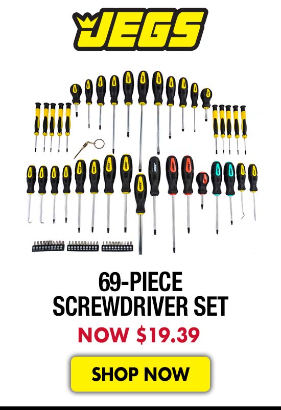 JEGS 69-Piece Screwdriver Set - Now $19.39