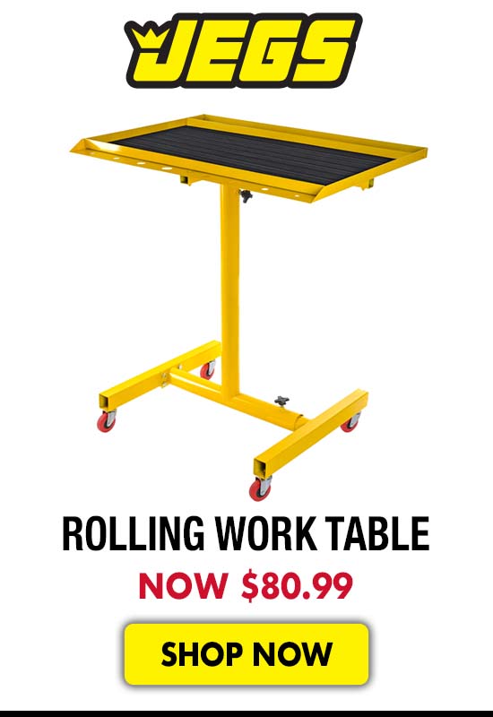 JEGS Rolling Work Table - Now $80.99