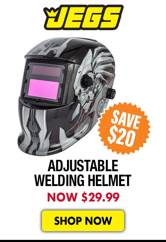 JEGS Adjustable Welding Helmet - Now $29.99