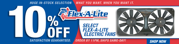 Save 10% On Select Flex-A-Lite Electric Fans