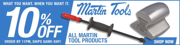 Save 10% on All Martin Tools Products