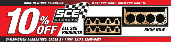 Save 10% on All SCE Gaskets Products