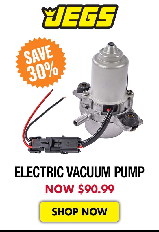 JEGS Electric Vacuum Pump - Now $90.99