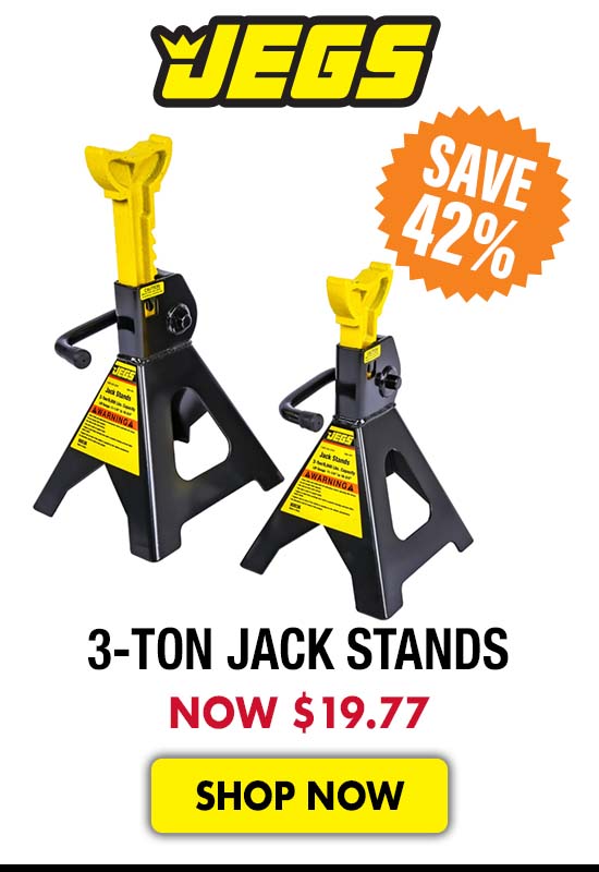 JEGS 3-Ton Jack Stands - Now $19.77
