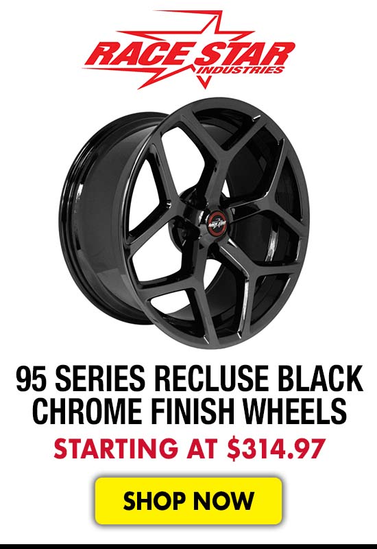 Race Star 95 Series Recluse Black Chrome Finish Wheels - Starting at $314.97
