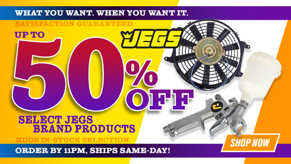 JEGS Save up to 50% Off Select Jegs Brand Products