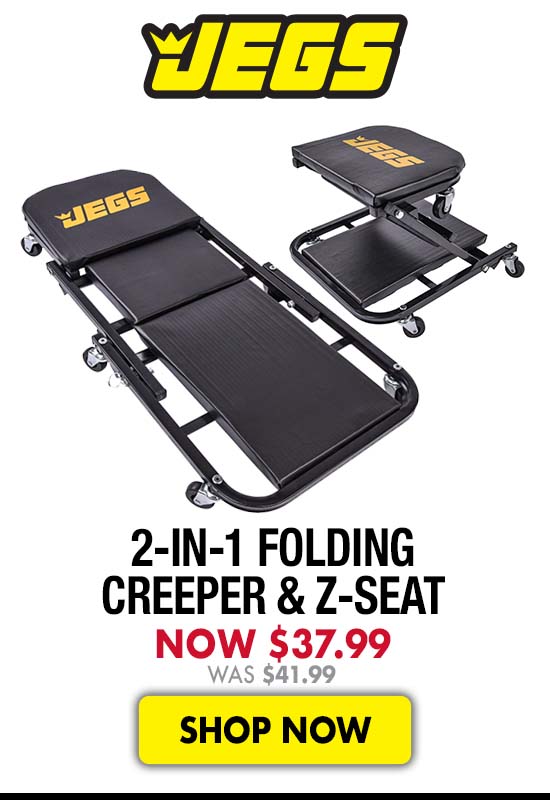 JEGS 2-in-1 Folding Creeper & Z-Seat - Now $37.99