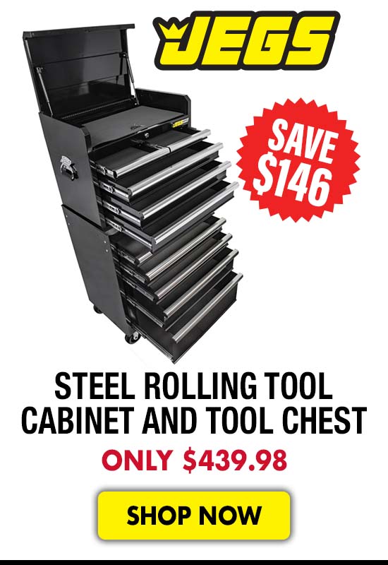 JEGS Steel Rolling Tool Cabinet and Tool Chest - Now $439.98