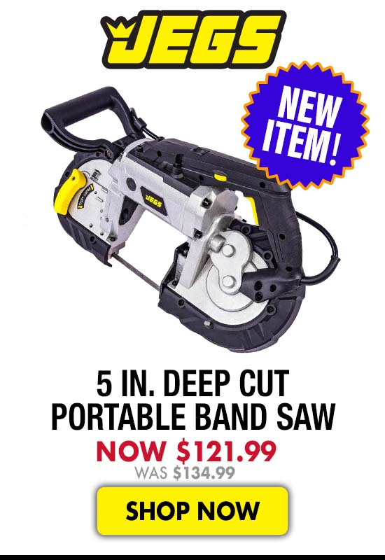 JEGS 5 in. Deep Cut Portable Band Saw - Now $121.99