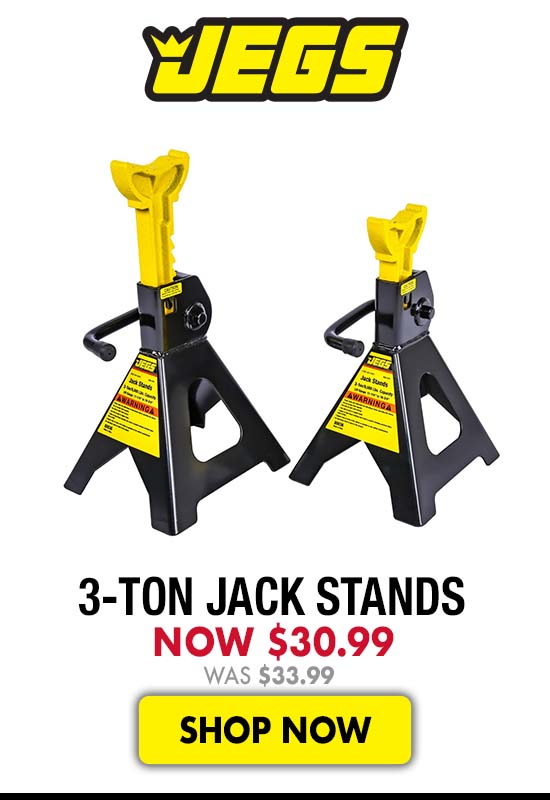 JEGS 3-Ton Jack Stands - Now $30.99