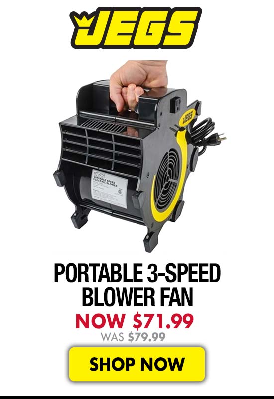 JEGS Portable 3-Speed Blower Fan - Now $71.99