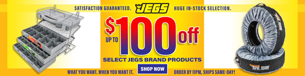 JEGS Save up to $100 Off Select Jegs Brand Products