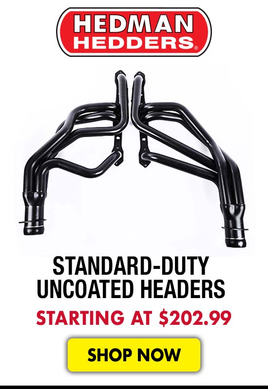 Hedman Standard-Duty Uncoated Headers - Starting at $202.99