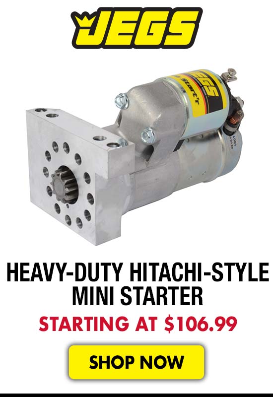 JEGS Heavy-Duty Hitachi-Style Mini Starter - Starting $106.99