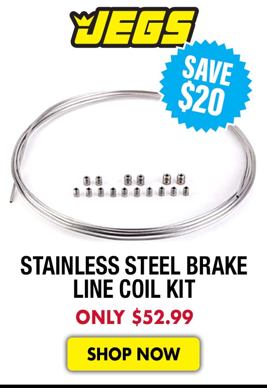 JEGS Stainless Steel Brake Line Coil Kit - Now $52.99