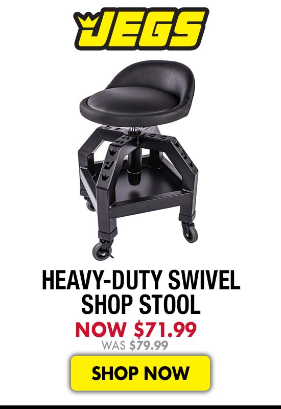 JEGS Heavy-Duty Swivel Shop Stool - Now $71.99