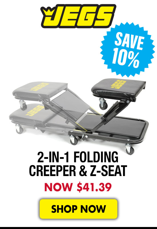 JEGS 2-in-1 Folding Creeper & Z-Seat - Now $41.39 SAVE 10%